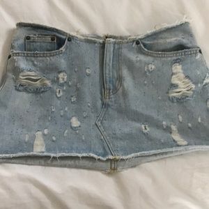 Carmar lightwash denim mini